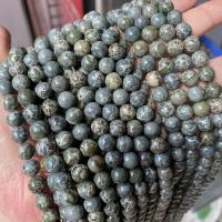 Single Gemstone Beads, Larimar, DIY, army green Approx 38 cm 