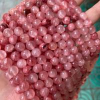 Single Gemstone Beads, Persian Jade, DIY pink Approx 38 cm 
