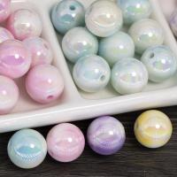 Perles acryliques plaquée, Acrylique, Rond, DIY, plus de couleurs à choisir, 16mm, Vendu par PC