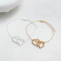 Zinc Alloy Anklet, Heart, fashion jewelry & for woman Approx 26 cm 