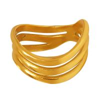 Titanium Steel Finger Ring, Vacuum Ion Plating & for woman & hollow US Ring 