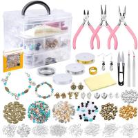 Kit de bricolage bijoux conclusion, Acrylique, avec fer & alliage de zinc, DIY & pour femme Vendu par boîte