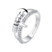 Cubic Zirconia Micro Pave Brass Finger Ring, fashion jewelry & micro pave cubic zirconia & for woman [
