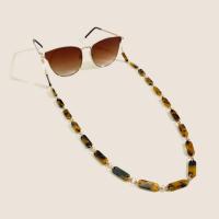 Messing Brillenkette, mit Acetat-Blatt, Anti-Skidding & Multifunktions & für Frau, keine, 5mm, Länge:ca. 60 cm, verkauft von PC