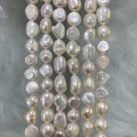 Baroque Cultured Freshwater Pearl Beads, DIY, white, 9-10mm Approx 37 cm 