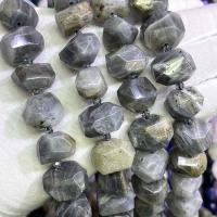 Perles en labradorite, DIY, couleurs mélangées Environ 39 cm, Vendu par brin