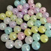 Perles acryliques plaquée, Acrylique, Rond, DIY & normes différentes pour le choix, plus de couleurs à choisir, Environ Vendu par sac