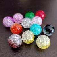 Perles se fissurer acryliques, Acrylique, Rond, DIY, plus de couleurs à choisir, 16mm, Environ Vendu par sac