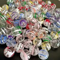 Plating Acrylic Beads, Round, DIY & enamel 16mm, Approx 