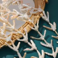 Barock kultivierten Süßwassersee Perlen, Natürliche kultivierte Süßwasserperlen, DIY, weiß, 20-30mm, Länge:ca. 39 cm, verkauft von Strang[