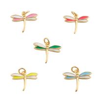 Brass Jewelry Pendants, Dragonfly, fashion jewelry & for woman & enamel Approx 1mm 