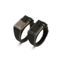 Stainless Steel Finger Ring, 304 Stainless Steel, Antique finish, vintage & for man 10.5mm,4.3mm 