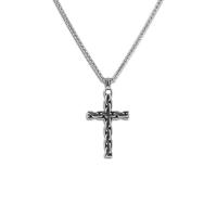 Stainless Steel Jewelry Necklace, 304 Stainless Steel, Cross, polished & for man, original color 