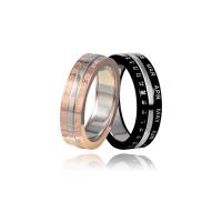 Stainless Steel Finger Ring, 304 Stainless Steel, Vacuum Ion Plating, Unisex 5.5mm 