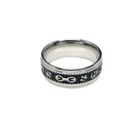Stainless Steel Finger Ring, 304 Stainless Steel, anoint, Unisex & enamel, original color 