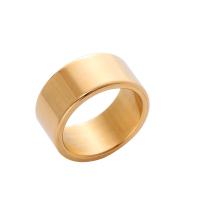 Stainless Steel Finger Ring, 304 Stainless Steel, 18K gold plated, Unisex 