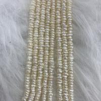 Baroque Cultured Freshwater Pearl Beads, irregular, DIY, white, 3.5-4mm Approx 37 cm [
