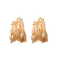 Zinc Alloy Stud Earring, plated, fashion jewelry & for woman 23mm 
