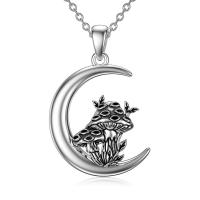 Zinc Alloy Necklace, with 5cm extender chain, Moon, antique silver color plated, vintage & fashion jewelry & for woman Approx 45 cm 