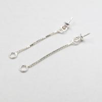 Halbgebohrt Magnetische Hämatit Perlen, 925er Sterling Silber, DIY, 20mm, verkauft von Paar[