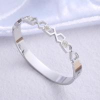 Stainless Steel Bangle, 304 Stainless Steel, plated, fashion jewelry & for woman & with rhinestone 8mm [