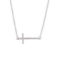 Stainless Steel Jewelry Necklace, 304 Stainless Steel, with 1.97inch extender chain, Cross, Vacuum Ion Plating, fashion jewelry & for woman Approx 17.71 Inch 
