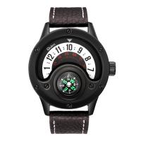 Men Wrist Watch, Organic Glass, with Leather, Singaporean movement, Life water resistant & fashion jewelry & for man 