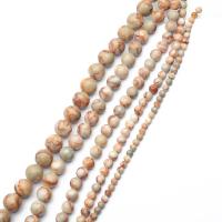 Single Gemstone Beads, Network Stone, Round, DIY Approx 1mm Approx 38 cm 