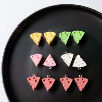 Imitation alimentaires pendants de résine, triangle, goutté d'époxy, DIY, plus de couleurs à choisir, 20mm, Environ Vendu par sac