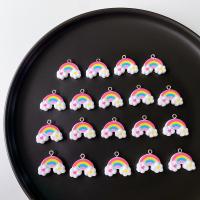 Resin Jewelry Pendant, Rainbow, cute & DIY, multi-colored Approx 