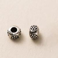 Sterling Silver Spacer Beads, 925 Sterling Silver, fashion jewelry & DIY, 5u00d73.5mm ,2.2mm 