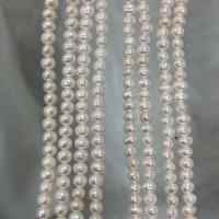 Perlas Patata Freshwater, Perlas cultivadas de agua dulce, Bricolaje, Blanco, 3-3.5mm, longitud:aproximado 37 cm, Vendido por Sarta[