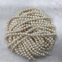 Perle comme Pommes de terre perles d'eau douce, perle d'eau douce cultivée, pomme de terre, DIY, blanc, 10-11mm Environ 37 cm, Vendu par brin[