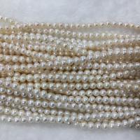 Potato Cultured Freshwater Pearl Beads, DIY, white, 6-7mm Approx 37 cm 