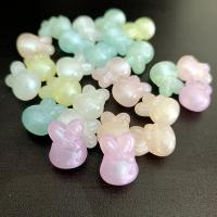 Miracle Acryl Perlen, Hase, DIY & glänzend, keine, 12x17mm, ca. 335PCs/Tasche, verkauft von Tasche[