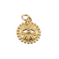 Cubic Zirconia Micro Pave Brass Pendant, fashion jewelry & micro pave cubic zirconia & for woman, golden Approx 1mm [