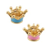Enamel Brass Pendants, Crown, fashion jewelry & for woman Approx 1mm [