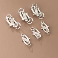 Sterling Silver Charm Connector, 925 Sterling Silver, polished, DIY silver color 