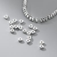 Sterling Silver Spacer Beads, 925 Sterling Silver, Triangle, polished, DIY, silver color, 5mm Approx 1.6mm 