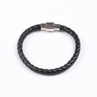 PU Leather Cord Bracelets, fashion jewelry & for man 12mm 