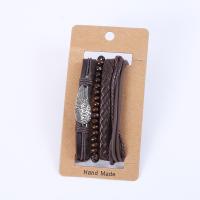 PU Leather Cord Bracelets, fashion jewelry & for man 12cm 