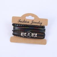 PU Leather Cord Bracelets, fashion jewelry & for man, 12cm 