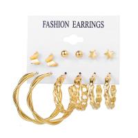 Zinc Alloy Rhinestone Stud Earring, with Plastic Pearl, gold color plated & for woman & with rhinestone, 4-37mm 
