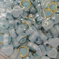 Acrylic Jewelry Beads, Heart, DIY & luminated 16mm, Approx 