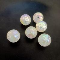 Plating Acrylic Beads, Round, DIY & luminated 16mm, Approx [