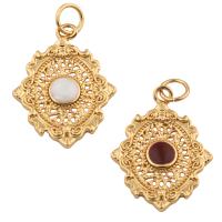 Enamel Brass Pendants, fashion jewelry & for woman Approx 1mm 
