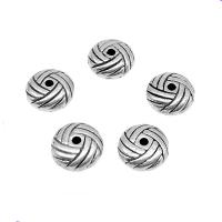 Zinc Alloy Spacer Beads, Round, antique silver color plated, DIY, 9.5mm Approx 1.5mm, Approx 