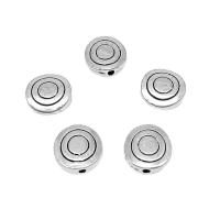 Zinc Alloy Flat Beads, Round, antique silver color plated, DIY, 10.5mm Approx 1.5mm, Approx [