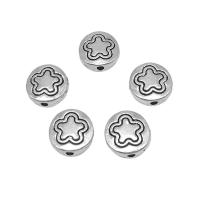 Zinc Alloy Flat Beads, antique silver color plated, DIY, 9mm Approx 1.5mm, Approx [