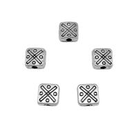 Zinc Alloy Flat Beads, antique silver color plated, DIY, 6.5mm Approx 2mm, Approx 